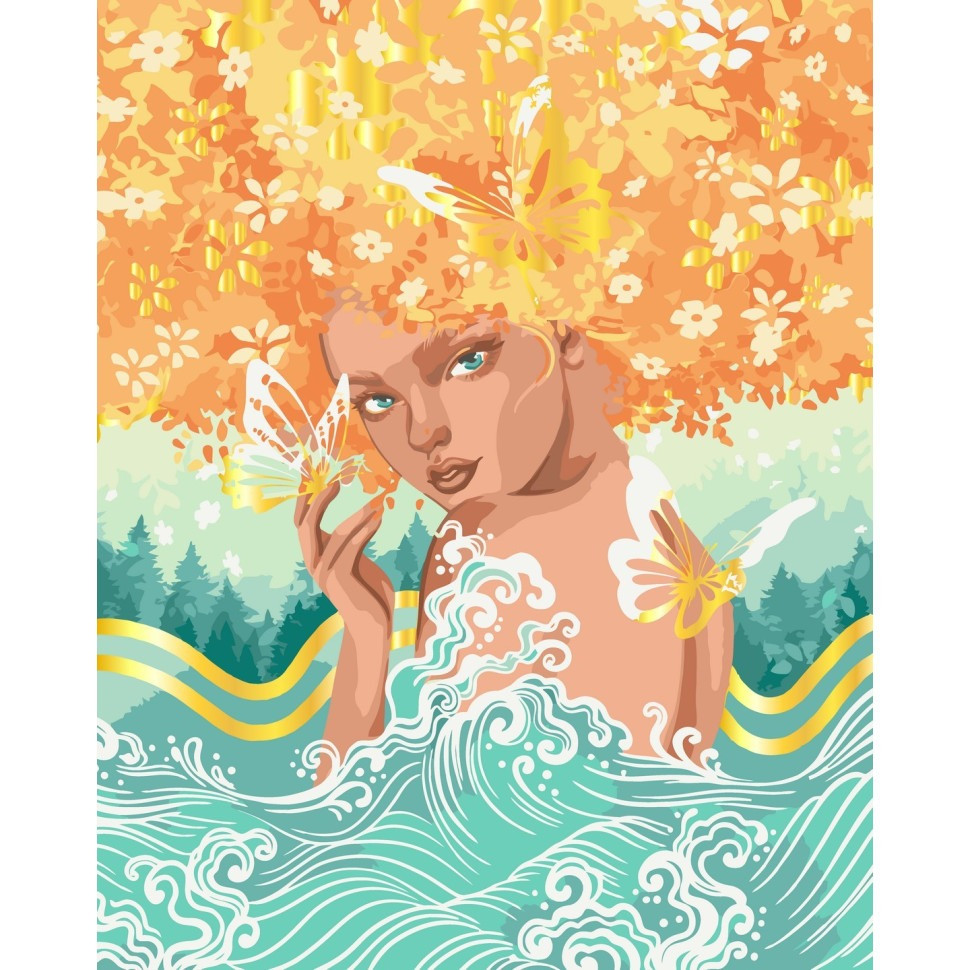 Картина за номерами "Сонячна" 40х50 см Картина по номерам "Солнечная" 40х50 см