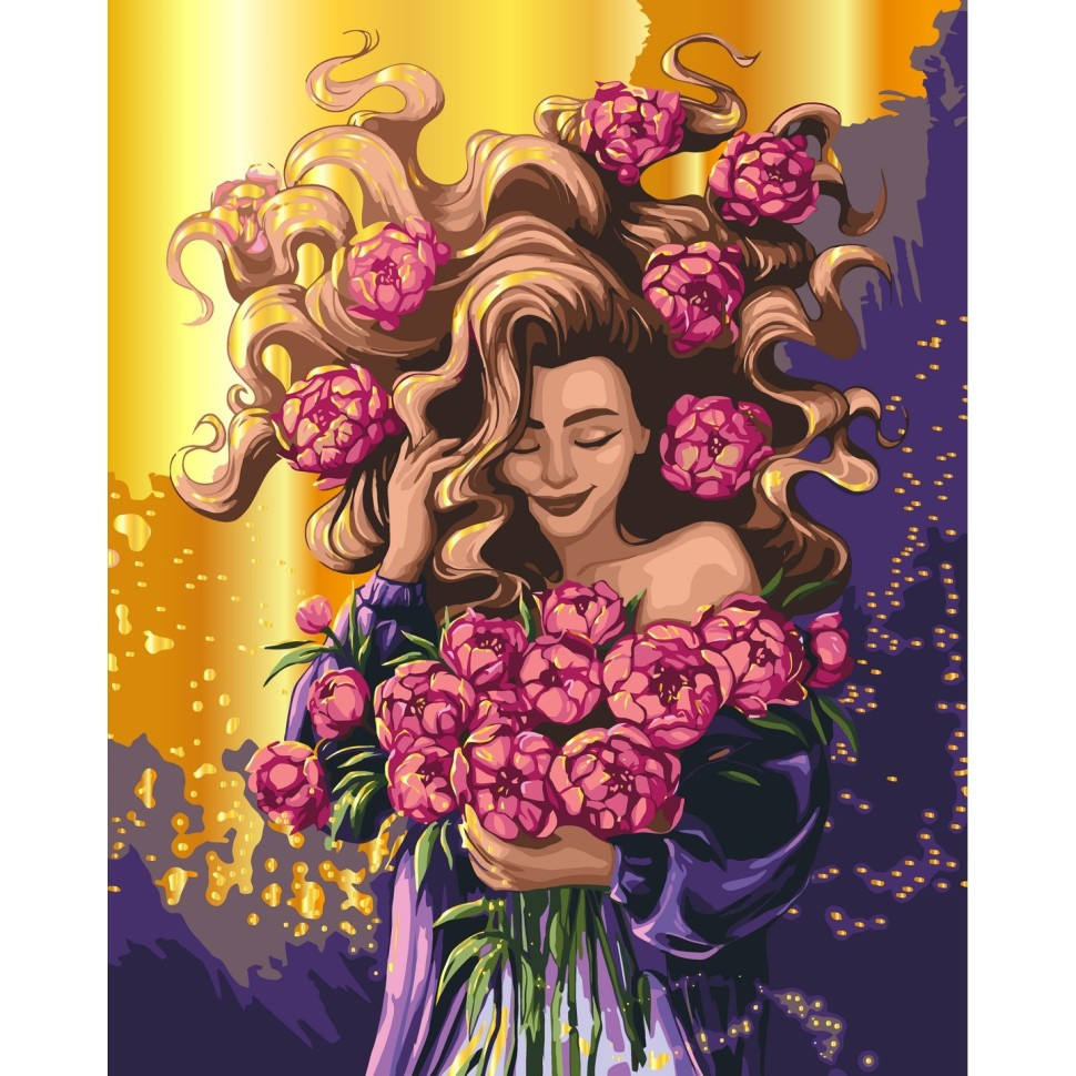 Картина за номерами "Весняна ілюзія" 40х50 см, з металізованими фарбами Картина за номерами "Весняна ілюзія" 40х50 см, з металізованими фарбами