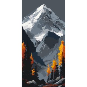 Картина по номерам "Непокоренная вершина" 40х80 см