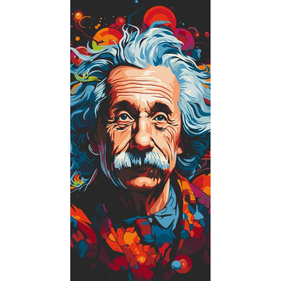 Картина за номерами "Альберт Ейнштейн" 40х80 см Картина за номерами "Альберт Ейнштейн" 40х80 см