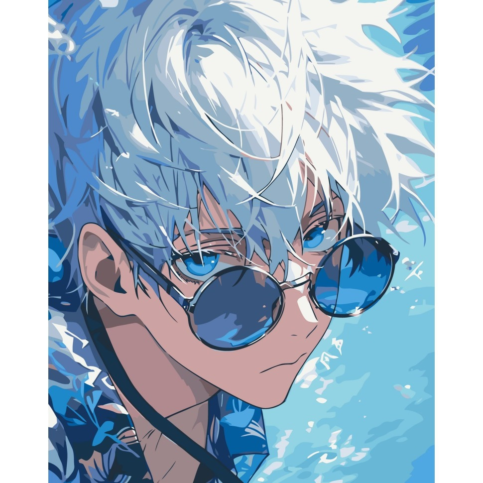 Картина за номерами "Ґоджьо Сатору" 40х50 см Картина за номерами "Ґоджьо Сатору" 40х50 см