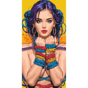 Картина за номерами "Шибарі" 40х80 см