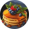 Картина за номерами "Апетитні панкейки" d33 см