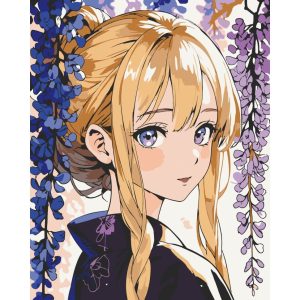 Картина за номерами "Світловолоса дівчина" 40х50 см